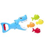 Jeu de plong&eacute;e requin attrape poisson en plastique (5 pi&egrave;ces)