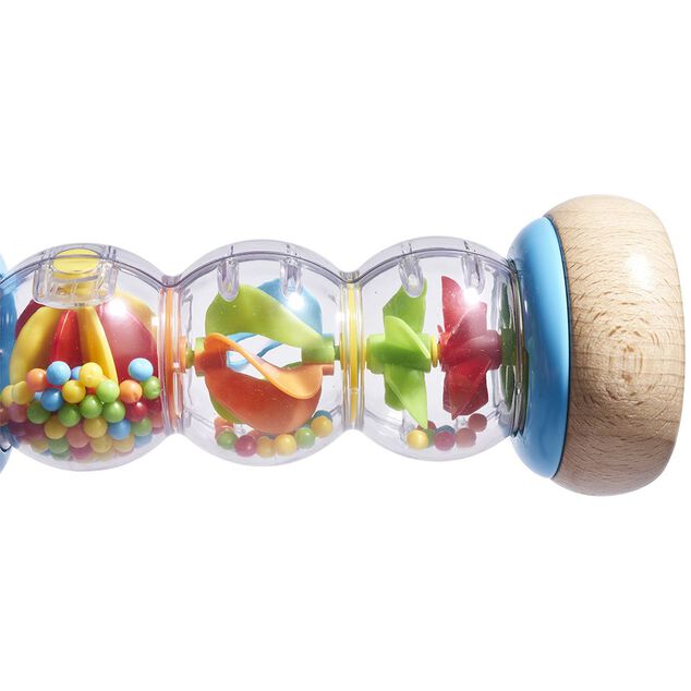 Hochet b&acirc;ton de pluie en bois