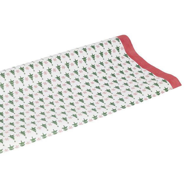 Nappe en papier motif sapin de No&euml;l