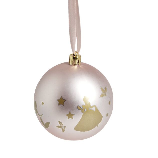 Boule de No&euml;l Disney Bambi rose &Oslash;8cm x4