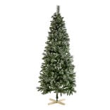 Sapin artificiel effet enneigé pied en bois 698 branches Ø95xH210cm