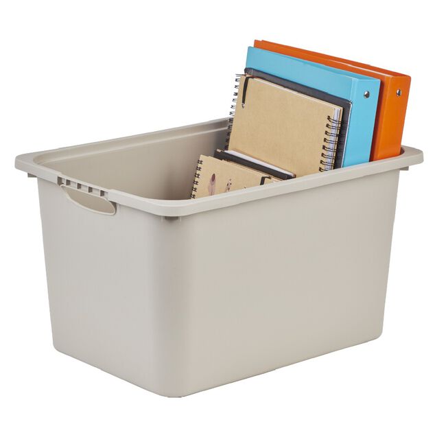 Bac plastique beige 40x29,8xH22,8cm