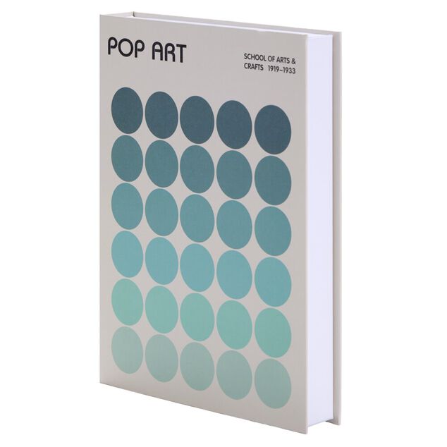 Bo&icirc;te livre carton &ldquo;Pop art&rdquo; bleu 16,5x22cm