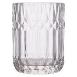 Gobelet en verre effet cristallin transparent &Oslash;8xH10,5cm