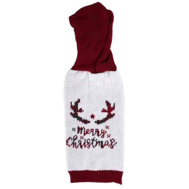 Pull de No&euml;l &agrave; capuche pour chien