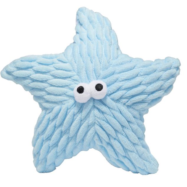Jouet peluche pour chien &eacute;toile de mer bleue &Oslash;20cm
