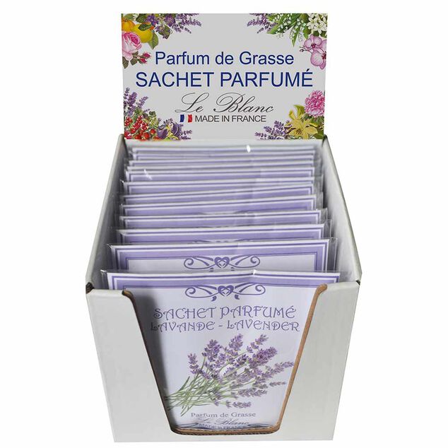 Sachet parfum&eacute; senteur lavande parfum de grasse Le Blanc