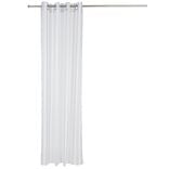 Voilage à oeillets imprimé bayadère bleu blanc 100% polyester 140x240cm