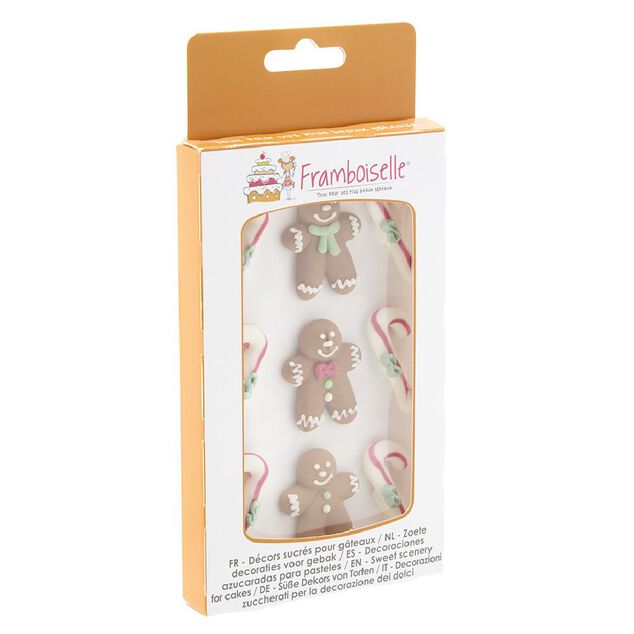 D&eacute;cor sucr&eacute; pour g&acirc;teau de No&euml;l x9