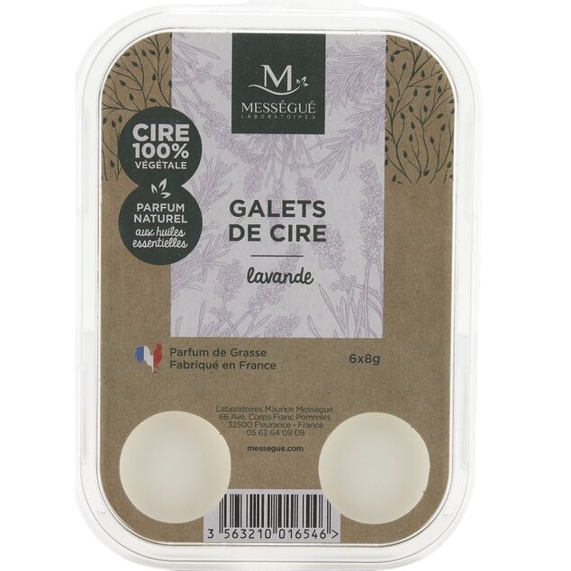 Galet de cire &agrave; la lavande