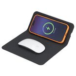 Tapis de souris &agrave; induction nomade PP et polyester L26X20 cm (2 mod&egrave;les noir ou gris)