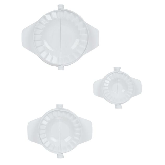 Moule &agrave; chaussons et raviolis x3