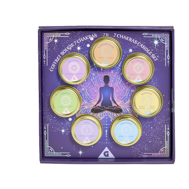 Coffret bougie harmonie 7 chakras
