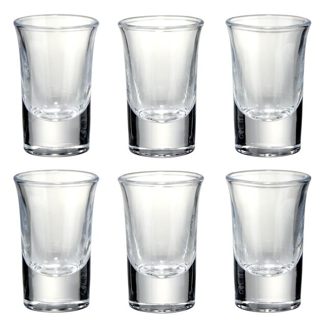 Lot de 6 verres &agrave; shooter 35ml H7cm