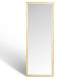 Miroir XL plastique aspect bois 72,5x195cm