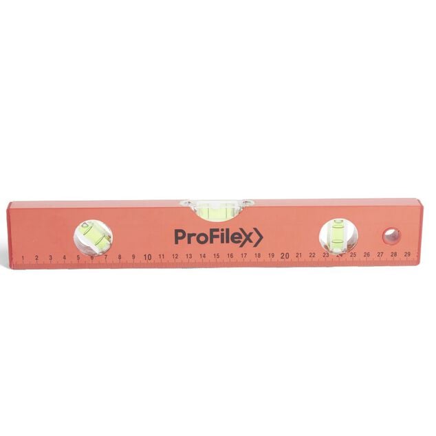 Niveau 30cm aluminium jaune