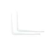 Lot de 2 supports d'&eacute;tag&egrave;res en &eacute;querre 15x20cm fer