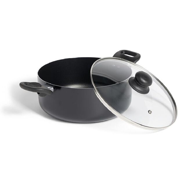 Faitout tous feux sauf induction aluminium noir &Oslash;24cm