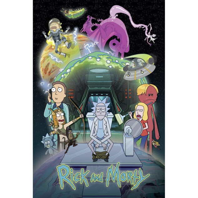 Poster Rick et Morty - Toilet Adventure