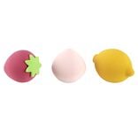 &Eacute;ponge maquillage forme fruit L15cm (3 mod&egrave;les)