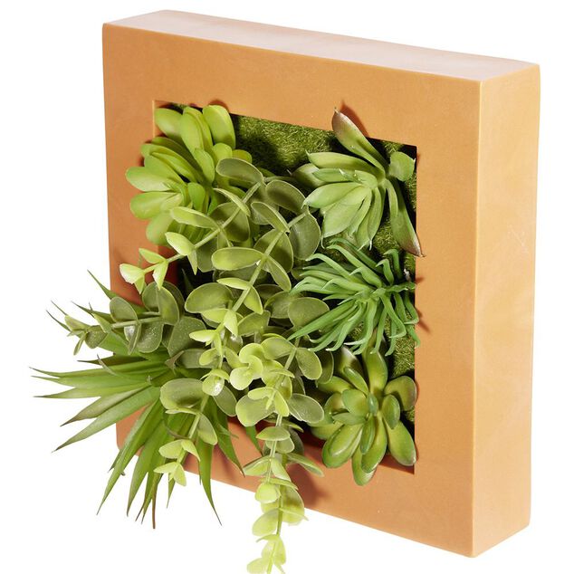 Cadre v&eacute;g&eacute;tal plante artificielle murale
