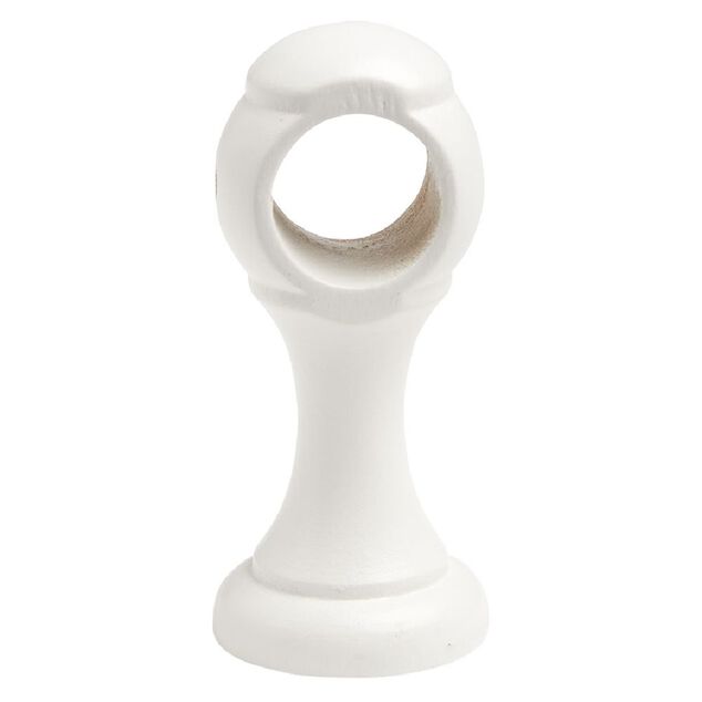 Support de tringle moyen &agrave; oeil en bois Blanc &Oslash;28mm
