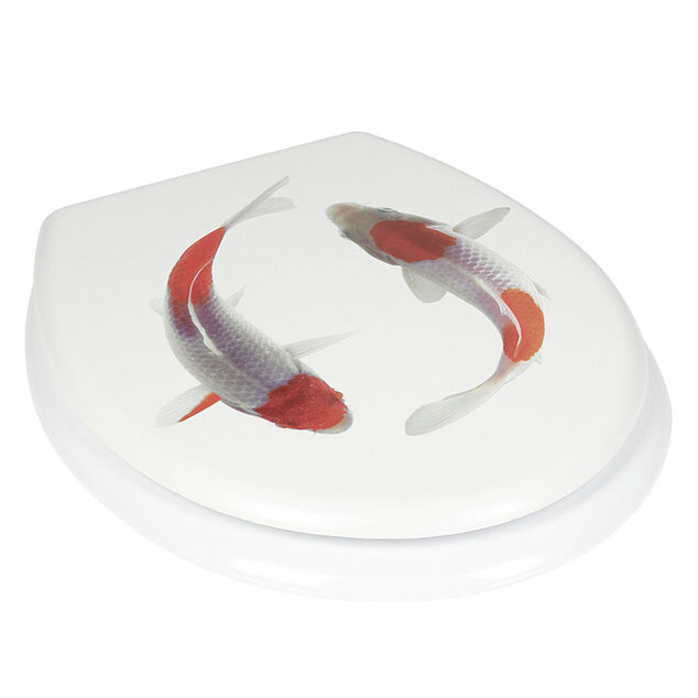 Abattant WC motif poisson