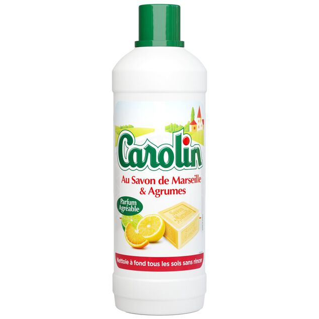 Nettoyant ménager Carolin savon de Marseille senteur agrumes 1,5L
