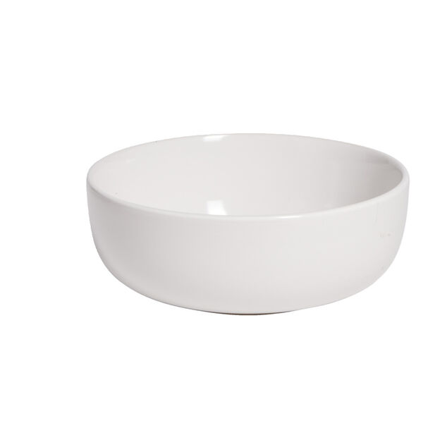 Coupelle en gr&egrave;s Oslo blanc &Oslash;15xH6cm