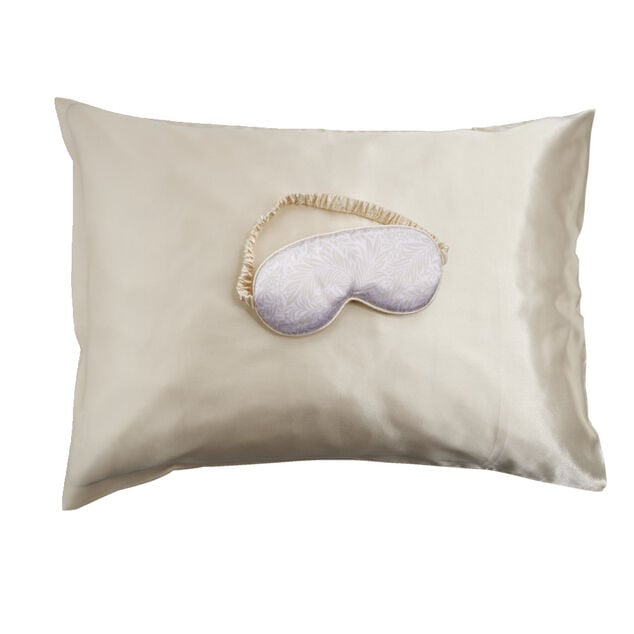 Coffret sommeil masque et taie d'oreiller en satin - 2 mod&egrave;les