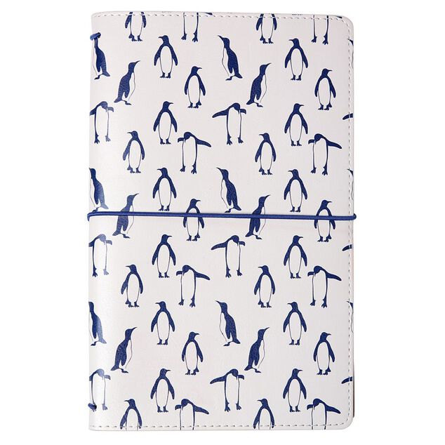 Carnet de notes imprim&eacute; pingouins