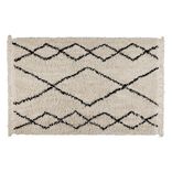 Tapis Manon 100x150cm noir et blanc