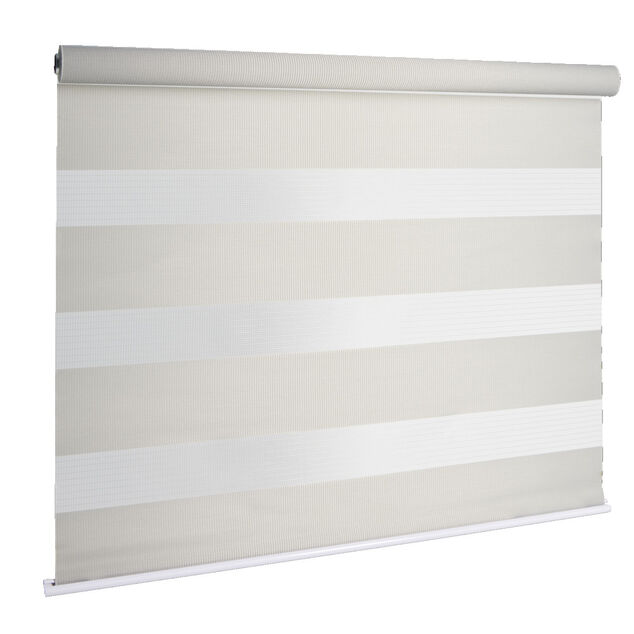 Store enrouleur avec ou sans per&ccedil;age jour nuit beige 60x160cm