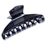 Pince &agrave; cheveux noir brillant L9cm