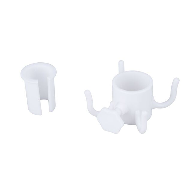 Accessoire adaptable pour parasol de plage plastique avec 4 crochets