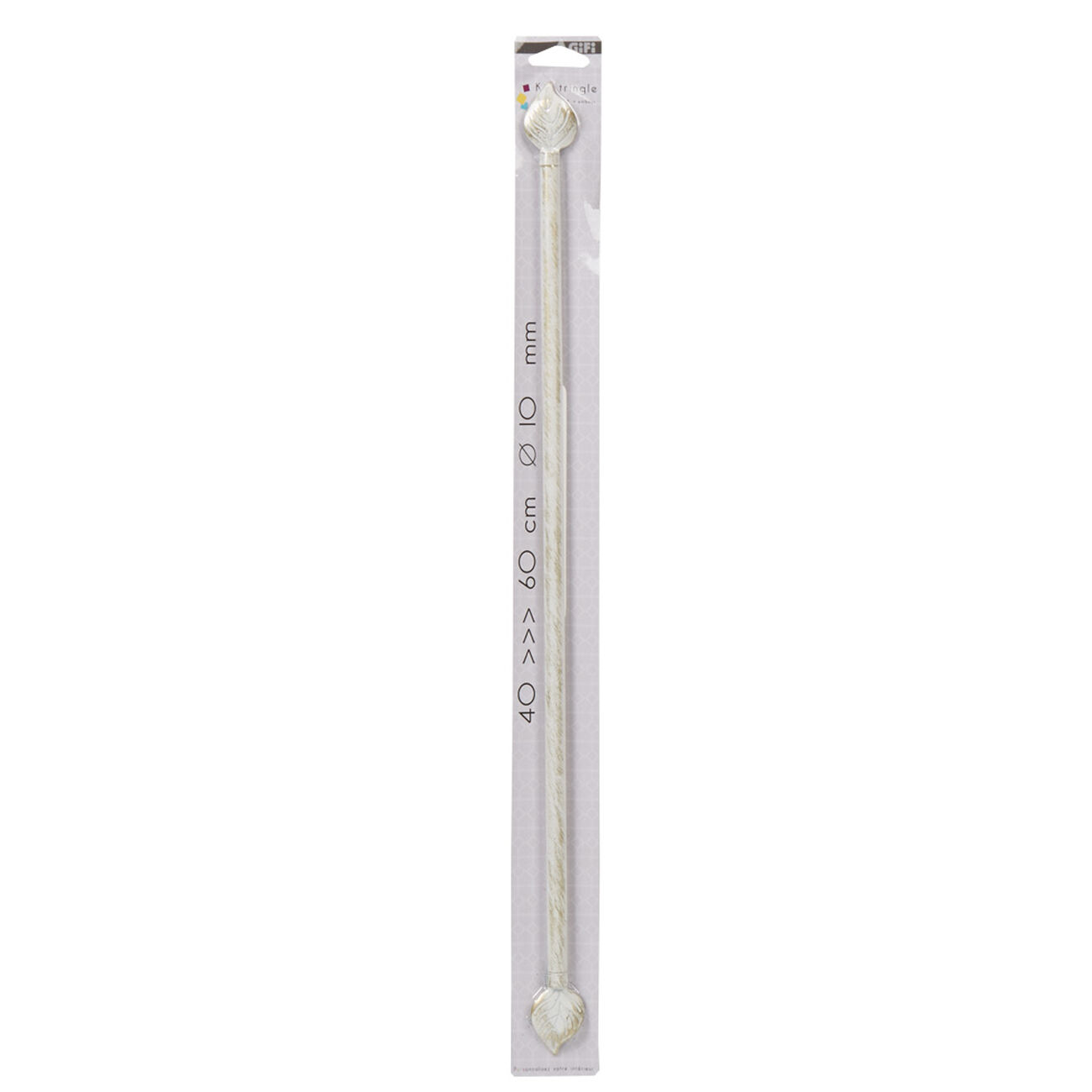 Kit De Barre De Vitrage Press Diam.9 Mm Blanc 80 à 110 Cm | Leroy Merlin