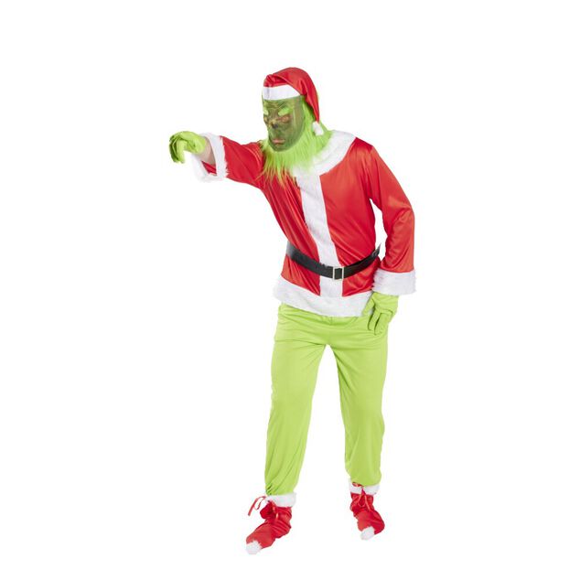 Déguisement Grinch 6 pièces Taille S/M