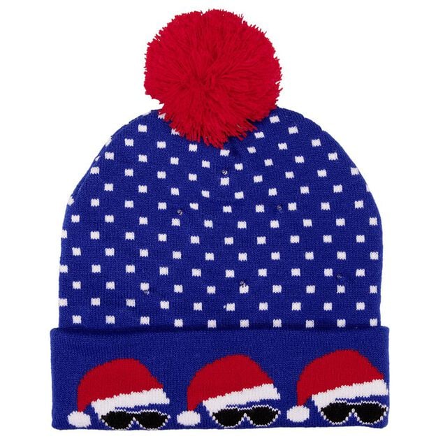 Bonnet de No&euml;l Adulte en tricot lumineux