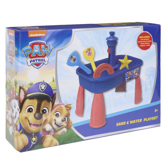 Table d'activit&eacute;s enfant Pat Patrouille sable et eau 29x10xH41cm (2 mod&egrave;les)