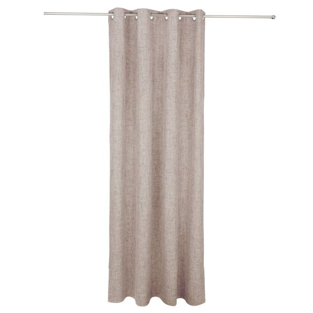 Rideau occultant effet chin&eacute; beige 140x240cm