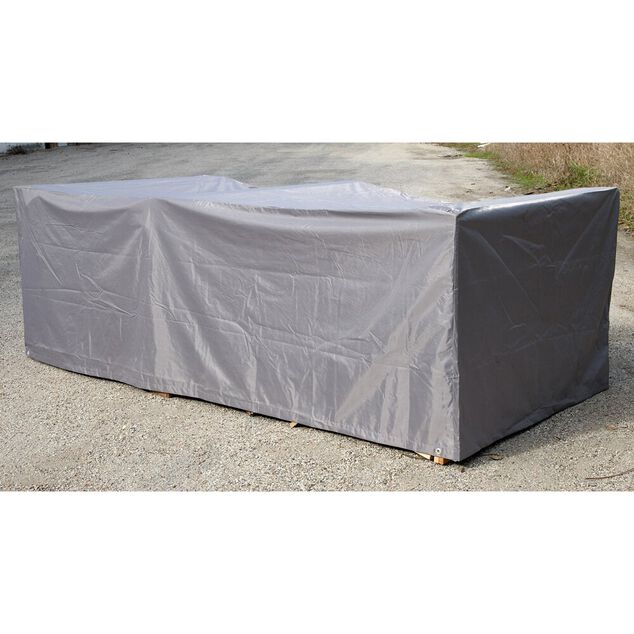 Housse de protection grise pour salon de jardin