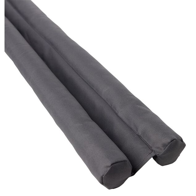 Bas de porte double Ø5xL90cm polyester gris
