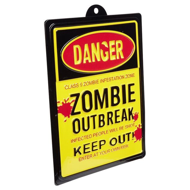 Pancarte zombie danger