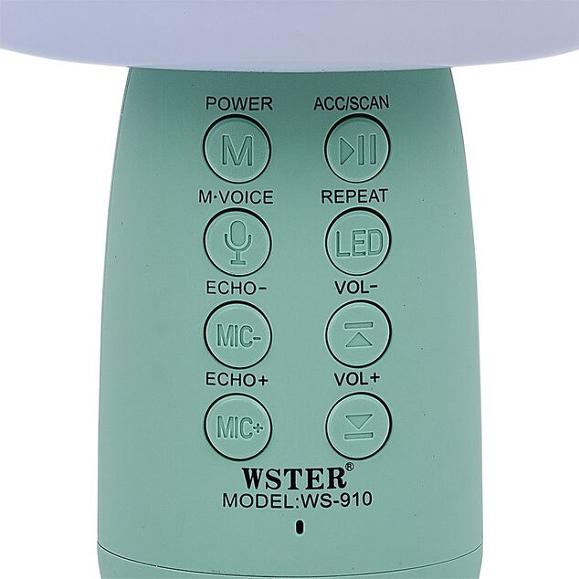 Micro karaoké et veilleuse bluetooth XL forme champignon