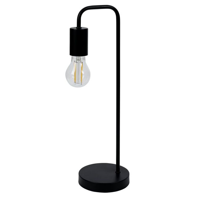 Lampe de table filaire métal noir Ø13xH45cm