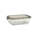 Bo&icirc;te alimentaire en verre avec couvercle &eacute;tanche &agrave; clips 640ml