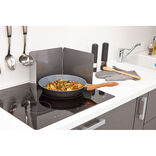 Plaque anti projections 3 volets noir carbone