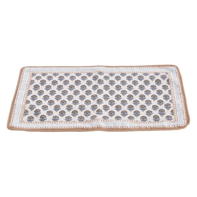 Set de table coton et polyester motif Indie beige 30x40cm