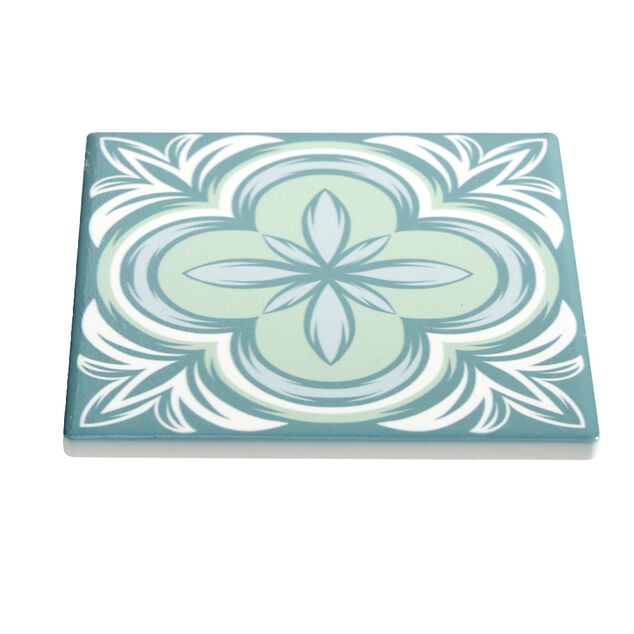 Sous verre en dolomite imprimé 10x10cm - 6 modèles