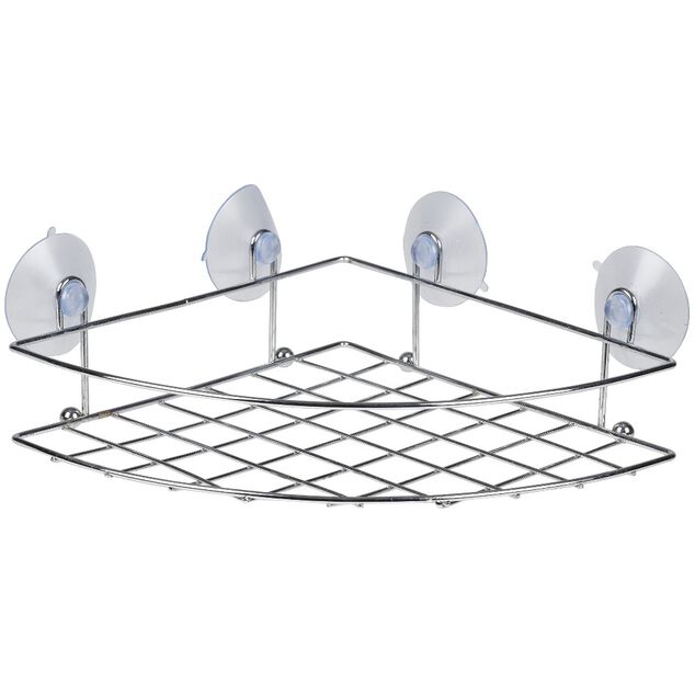 Serviteur de douche d'angle &agrave; ventouse